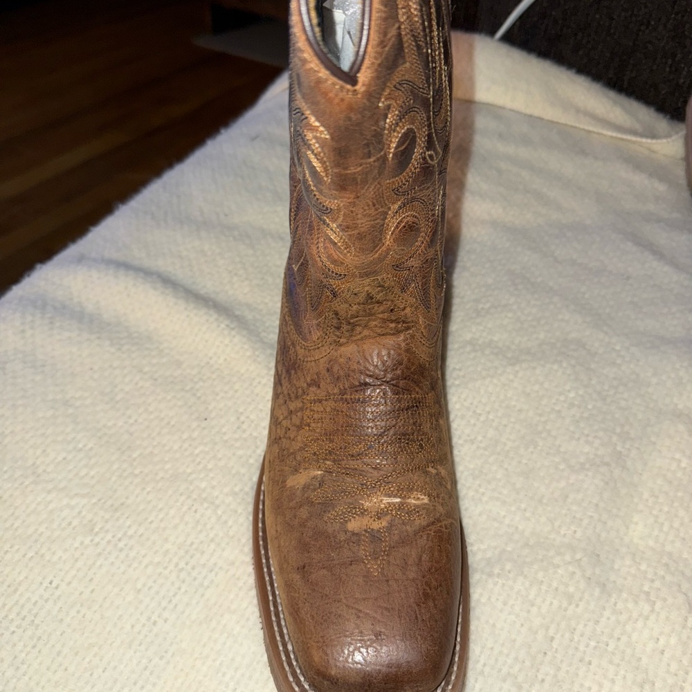 LAREDO MEN'S RUSTIC RANCHER STOCKMAN BOOTS - Picture 3 of 16